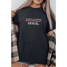 Zenvia Unisex Oversize 24/1 Penye Dtf Baskılı Tişört - DTF293
