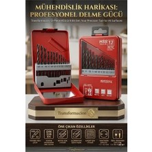 Zenvia 13 Parça 1.5-6.5 mm Alüminyum Metal Ağaç Hss Uçlu Dın 338RN Matkap Ucu Seti 723032