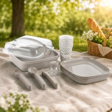 Titiz Piknik Seti 6 Kişilik Kamp ve Bahçe Seti – 32 Parça