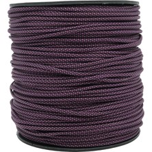 Mg Ropes Bileklik,outdoor ve Hobi Paracord Ip 4 mm No:46 Mor Siyah Desenli
