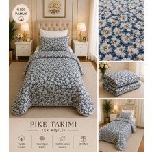 Yatak Örtüsü Tek Kişilik Pike & Battaniye & Ince Yorgan