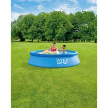Toha Intex Kolay Kurulum Aile HAVUZU-244X61 cm Büyük Boy Şişme Havuz 513 Galon Kapasiteli Bahçe Havuzu