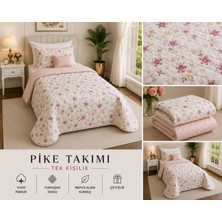 Yatak Örtüsü Tek Kişilik Pike & Battaniye & Ince Yorgan