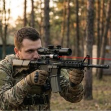 Bosile Nikula 3-9X26 Eg  Dürbünü Çift Işıklı Raylı + Mini Lazer Jg5