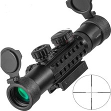 Nikula Raylı Çift Işıklı Tfek Dürbünü C3-9X26 Eg 11 mm / 22 mm