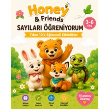 Papelia Honey & Friends Sayıları Öğreniyorum | 1'den 10'a Eğlenceli Etkinlikler | 3-6 Yaş Sayı Çalışma Kitabı