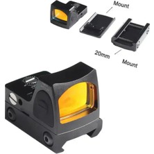 Bosile Glock Yakın Menzil Için Hedefleme Rmr Reflex Red Dot Sight - Siyah