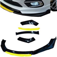 Sare Tuning Audi A6 2011-2014 4 Parça Sarı Ön Ek Piano Black Lip