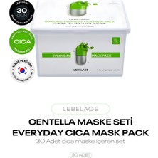 Lebelage Centella Içeren Hassas Cilt Için 30’lu Maske Seti Everyday Cica Mask Pack