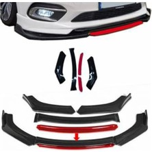 Sare Tuning Hyundai Accent Yumurta 1995-1999 4 Parça Kırmızı Dilli Ön Ek Piano Black Lip