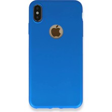 Gülsüm Aydın Newface Apple iPhone Xs Max Kılıf First Silikon - Mavi