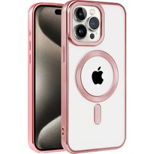 Gülsüm Aydın Newface Apple iPhone 14 Pro Max Kılıf Kronos Magsafe Kapak - Rose Gold
