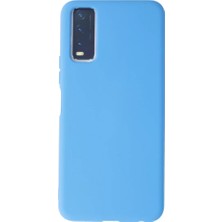 Gülsüm Aydın Newface Vivo Y11S Kılıf Nano Içi Kadife Silikon - Mavi