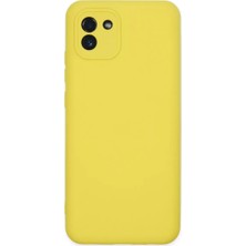 Gülsüm Aydın Newface Samsung Galaxy A03 Kılıf Nano Içi Kadife Silikon - Sarı