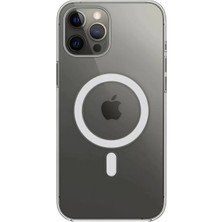 Gülsüm Aydın Newface Apple iPhone 12 Pro Max Kılıf Magneticsafe Şeffaf Silikon - Şeffaf