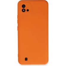 Gülsüm Aydın Newface Realme C11 2021 Kılıf Nano Içi Kadife Silikon - Turuncu