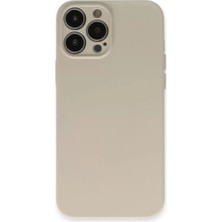 Gülsüm Aydın Newface Apple iPhone 13 Pro Kılıf Nano Içi Kadife Silikon - Bej