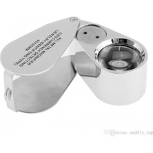 Bosile Mücevher,kuyumcu,tekstilciler,para Kontrol, Için Özel Kutulu Metal Işıklı Lup 40X25
