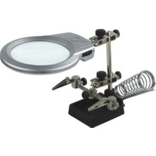 Bosile Havya Stand Pcb Tutucu MG16129/B Masa Üstü Ledli Mini Büyüteç