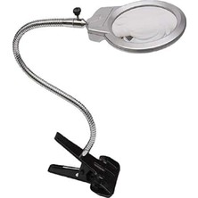 Bosile LED Lambalı El Büyüteci Kitap Okuma Büyüteci 6 Kat Büyütme 130 mm Mercek