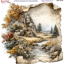 İstanbul Hobi Ütü ile Rub On Transfer Kağıdı 30X30CM RB-1010