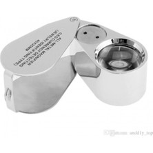 Bosile Mücevher,kuyumcu,tekstilciler,para Kontrol, Için Özel Kutulu Metal Işıklı Lup 40X25
