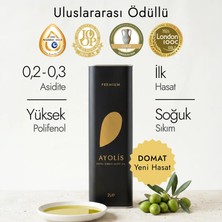 Ayolis Premium Gurme Domat Zeytinyağı 2 Lt Ödüllü Yüksek Polifenollü Erken Hasat Soğuk Sıkım Natürel Sızma Zeytinyağı