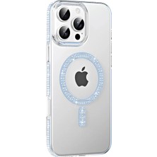 Gülsüm Aydın Joko Apple iPhone 16 Pro Max Move Taşlı Magsafe Kapak - Mavi