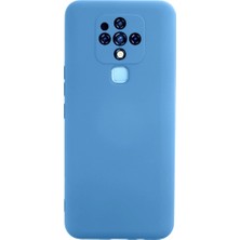 sbodurhome Tecno Camon 16 Kılıf Nano Içi Kadife Silikon - Mavi