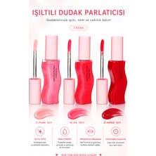 SETBEAUTY Simli, Renkli Dudak Parlatıcı – 3’lü Shimmer Lip Gloss