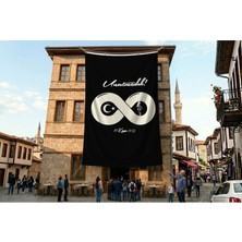 Punto Dizayn Unutmadık Yazılı Sonsuz Işaretli Atatürk Anma Bayrağı Poster Bayrak Premium Raşel Kumaş ATA48