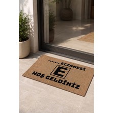 Valerine Life Eczane Logolu Coco Görünüm Hoş Geldiniz Işyeri Koko Kapı Önü Paspası 50X90CM Kişiye Firmaya Özel