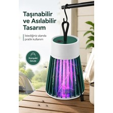sbodurhome Elektrikli Sinek Öldürücü Mor Işıklı Taşınabilir Haşere Lambası Tek Tuşlu Cihaz