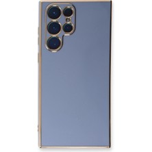 sbodurhome Samsung Galaxy S22 Ultra Kılıf Volet Silikon - Mavi