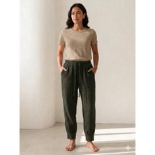 Meltem Collection Sıkma Paça Müslin Pantolon