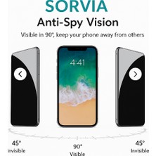 Nano Teknoloji 9h Premium Kırılmaz Privacy Hayalet Ekran Koruyucu Cam (Yüksek Çözünürlük-Dayanıklı) –iphone 11-XR-13-14-14PRO-14PROMAX-15-15PRO-15PROMAX-16-16PRO-16PROMAX-16E Uyumlu (Sorvia)