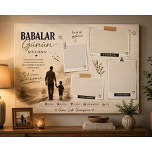 Othello Art Kişiselleştirilebilir Babalar Günü Kanvas Tablo – Fotoğraf Alanlı Anı Tablosu