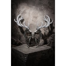 Venemask Orman Koruyucusu Geyik Boynuzu Fantazi Maskesi