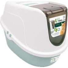 M-Pets Eco Tima Large Sea Green Kapalı Kedi Tuvaleti