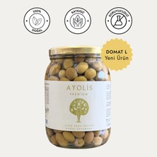 Ayolis Premium Gurme Domat Çizik Yeşil Zeytin L 950 G