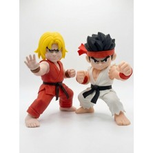 Demirhan3D 🥋🔥 Chibi Street Fighter Ken & Ryu 2’li Set | 15 cm Koleksiyon Figürü 🎮👊 | Pla 3D Baskı