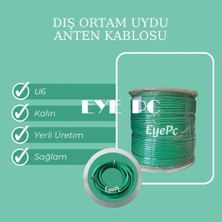 Ncpline 150 Metre 150M Rg6/u6 Yerli Üretim Uydu Anten Kablosu – Lnb Çanak Için Kablo