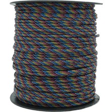 Mg Ropes Bileklik,outdoor ve Hobi Paracord Ip 4 mm No:76 Mor Mavi Desenli