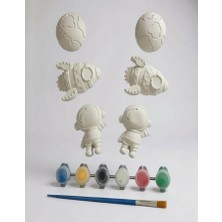 Major Hobi Boyanabilir Uzay Figürleri Seti  Astronot Roket Gezegen Boyama Hobi Seti  Çocuk Aktivite Oyuncağı