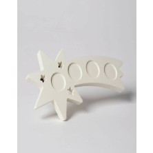 Major Hobi Dekoratif Kayan Yıldız Mumluk & Tealight Standı – Minimal El Yapımı Tasarım, Ev Dekorasyonu