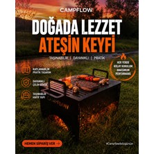 Campflow Portatif Katlanabilir Dikdörtgen Mangal