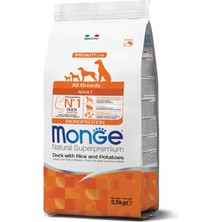 Monge Adult Tek Proteinli Ördekli Yetişkin Köpek Maması 2,5 kg