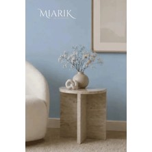 Miarik Design Yudo -Mermer Kademeli Yan Sehpa