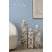 Miarik Design Mendelpha-Mermer Küp 3 Lü Takım
