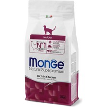 Monge Indoor Tavuklu Ev Kedileri Için Yetişkin Kedi Maması 400 gr